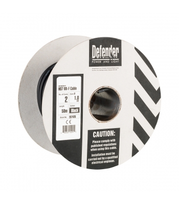 Defender 50M 1.0MM 2 Core 110V / 240V Rubber Cable