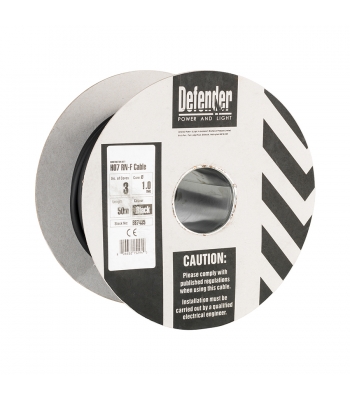 Defender 1.0MM 50M 3 CORE CABLE DRUM 110V/240V - Code E87435