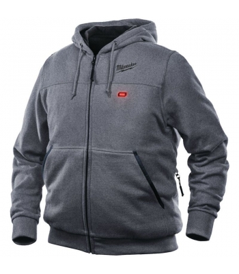 Milwaukee M12HHGREY3-0 GREY HEATED HOODIE