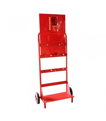 Evacuator Double Extinguisher Trolley inc Alarm - FMCTR1PB