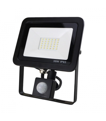 Red Arrow FLAC30BPIR 30W LED Black AC Driverless PIR Floodlight 6000k