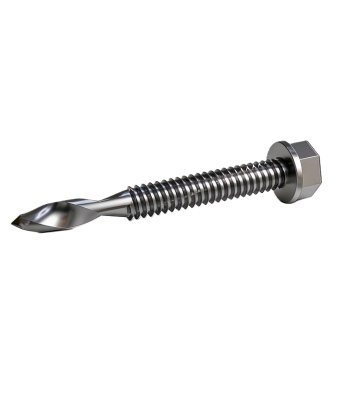 EVOLUTION 5.5 X 50MM 5/16” HEX HEAD SUPERTEK 7 SELF DRILL 4.00-18MM - TSHW5.5-50-7 - Per 100