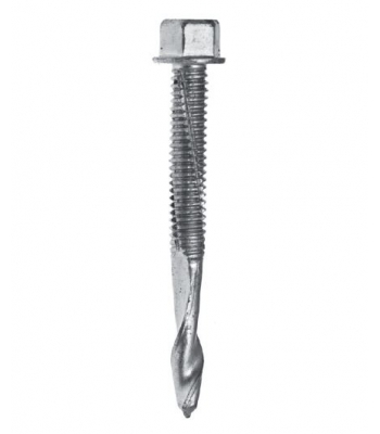EVOLUTION 5.5 X 125MM 5/16” HEX HEAD SUPER TEK 7 SELF DRILL 4.00-18MM - TSHW5.5-125-7 - Per 100