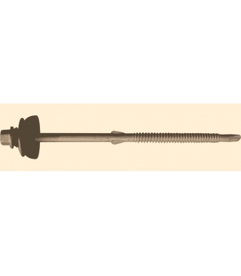 Evolution 6.3 x 130mm Self Drilling Fibre Cement Board Screw c/w Baz Washer per 100 - SSDH6.3-130-3