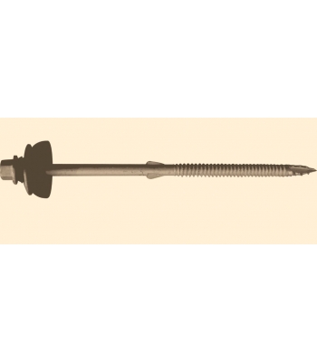 Evolution 6.3 x 130mm A2 Stainless Steel Gash Point Fibre Cement Board Screw c/w Baz Washer per 50 - A2SSDH6.3-130-GP