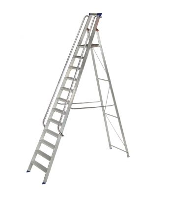 Werner 7081218 SHOP STEP WITH HANDRAIL 12 TREAD