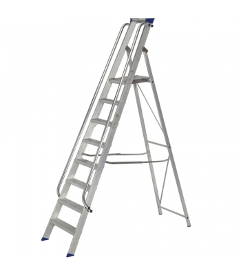 Werner 7080818 SHOP STEP WITH HANDRAIL 8 TREAD