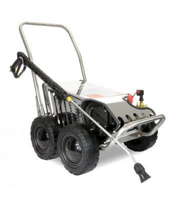 V-Tuf Rapid M SSC 110v Heavy Industrial Stainless Mobile Cold Pressure Washer 80 BAR @ 12L/Min - Code RapidSSC110V