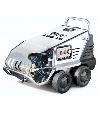 V-Tuf 415v MOBILE HOT PRESSURE WASHER 150 BAR @ 15L/M. ALL STAINLESS COVER HIGH PRESSURE CHEMICAL - Rapid M VTS 415v