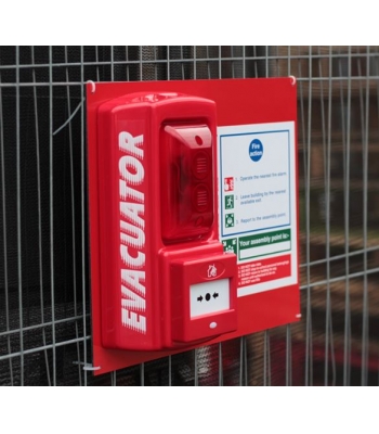 Evacuator MOUNTING BOARD WITH FIRE ACTION NOTICE - FMCEVASYNBOARD2