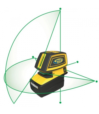 Spectra Laser LT52G Self Leveling Green Beam 5 Point & Cross Line Laser