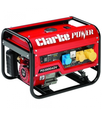 Clarke PG3800ADV EURO5 3kVA Dual Voltage 230/110V Dual Voltage Petrol Generator