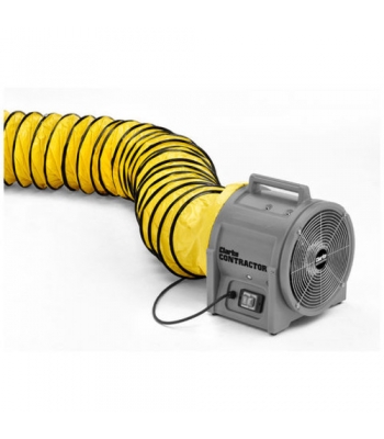 Clarke 12” Flexible PVC Duct for Contractor CON305 and CON350 Ventilation Fans - Yellow