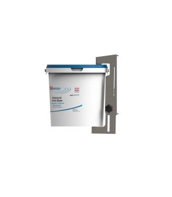 Unisan Big Wash Adjustable Wipes Bucket Holder, Wall Mounted Stainless Steel - Code SWBDA