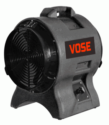 VOSE VS7001 12 inch  HDPE Portable Fume Extractor / Air Ventilator - 220v/50hz - Code VS7001