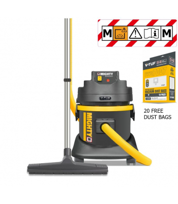 V-TUF MIGHTY M Class 240v Dust Extractor - Code MIGHTY-M-240 - Free 20 Dust Bags Included