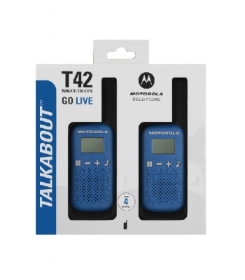 Motorola Talkabout T42 Blue Twin Pack - B4P00811LDKMAW