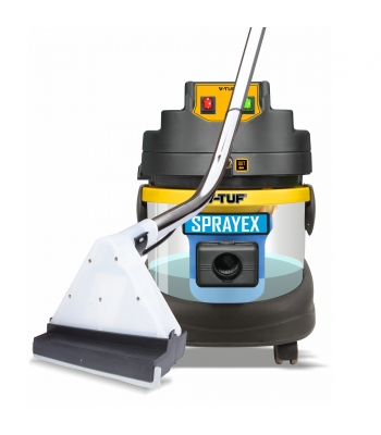 V-TUF SPRAYEX 21L Heavy Duty Spray Extraction Carpet & Upholstery Cleaner 1400w Bypass Motor - available in 110v or 240v