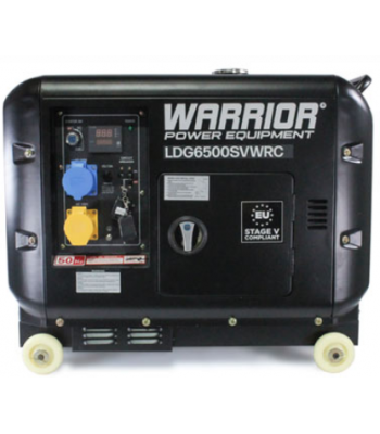 Champion Warrior LDG6500SVWRC EU5 COMPLIANT 6.9 Kva 5.5kw Diesel Generator - Wireless Remote Start