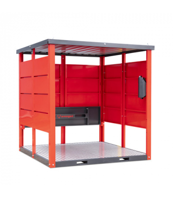 Armorgard Forma-Shelta - Flat Packed Smoking/Vaping Shelter c/w Bench - Code FR200-S