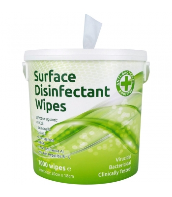 EcoTech Surface Disinfectant Wipes - 1000 Sheets