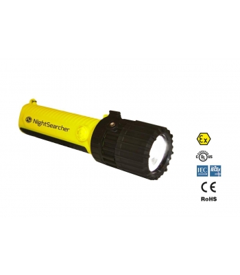 Nightsearcher ATEX SAFATEX ZOOM 160 Hazardous Area Flashlight, 4 x AA