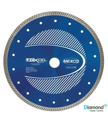 Mexco 250mm x 25.4mm UHXCEL Porcelain Titan Flash PRO Diamond Blade