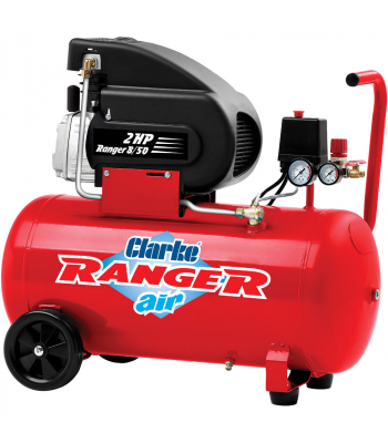 Clarke Ranger 8/50 7cfm 50 Litre 2HP Air Compressor (230V)