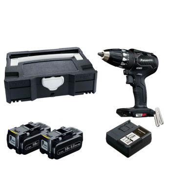 Panasonic EY74A3LJ2G31 18V 2x5.0Ah Smart BL Drill Driver Kit