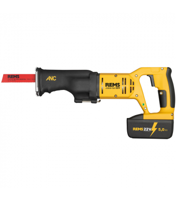 Rems 560052 Akku-Cat 22V VE Reciprocating Saw Kit - 5.0Ah Battery and Charger
