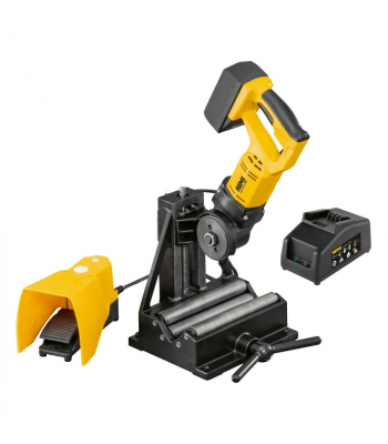 REMS 845X04 Akku Cento Pipe Cutter with 1 x Battery and 230volt Charger 22-115mm with free c/wheel