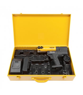 REMS 578010 Mini Press ACC 2 x 22v Batteries Steel Case