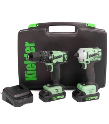 Kielder KWT-TPK-02 COMBI DRILL & IMPACT DRIVER TWIN PACK