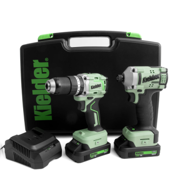 Kielder KWT-TPK-03 Combi Drill & Impact Driver Twin Pack – 2 x 5.0Ah Batteries & Charger Included