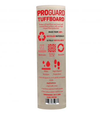 PROGUARD TUFFBOARD™ Ultra Tough Card Floor Protection 1m x 30m - Code PRC60