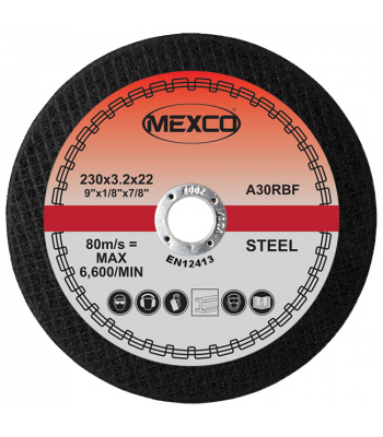 Mexco 230mm ABRASIVE WHEEL FLAT CUTTING - METAL - FMC6