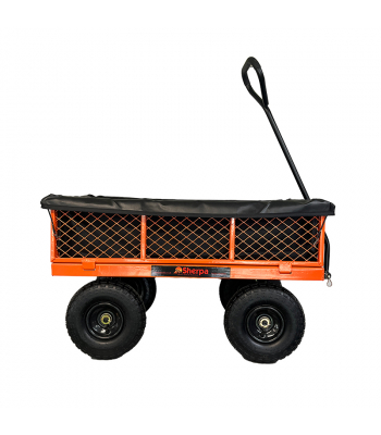 Sherpa 4 Wheel Metal Mesh Utility Cart - Code SMGT