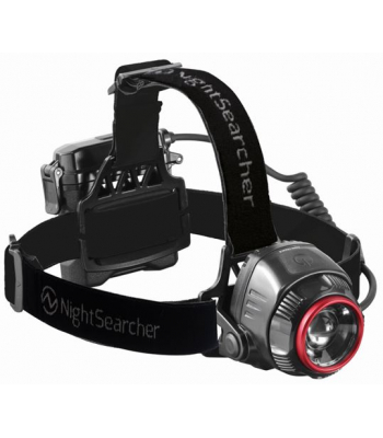 Nightsearcher NSHTZOOM1100RX 1100 Lumens - Spot to Flood - IP66 - 300 meter Beam - Rechargeable - NSHTZOOM1100RX