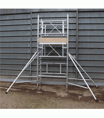Interlink UniTower Alloy One Man Scaffold Tower - 4m, 5m + 6m Working Heights Available