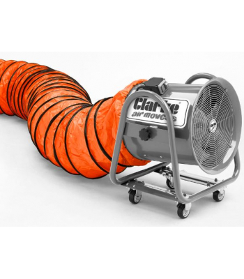 Clarke 20” Flexible PVC Duct for CAM500 Ventilation Fan - Orange - 3230243