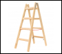 Hymer 71410 Double Sided Timber Step Ladder - EN131