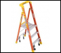 Werner 72003C Fibreglass Podium Stepladder - 3 Tread with Castors