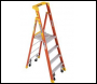 Werner 72004C Fibreglass Podium Stepladder - 4 Tread with Castors