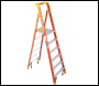 Werner 72006C Fibreglass Podium Stepladder - 6 Tread with Castors