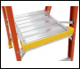 Werner 72006C Fibreglass Podium Stepladder - 6 Tread with Castors