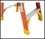 Werner 72006C Fibreglass Podium Stepladder - 6 Tread with Castors