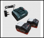 Starmix Batrix Cordless Vacuum Battery pack and charger for Starmix Vacuums. 2 x 10ah batteries - MV-SACC-BATPAC