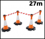 Skipper Retractable Cone Topper Kit - 27m long - Code KIT02 - different tape colours available