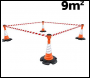 Skipper Retractable Cone Topper Kit inc Skipper Twist Road Cones 36m long - Code KIT04 - different tape colours available