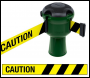 Skipper Retractable Tape Barrier 9m Green Body - Code SKIPPER01/GRW